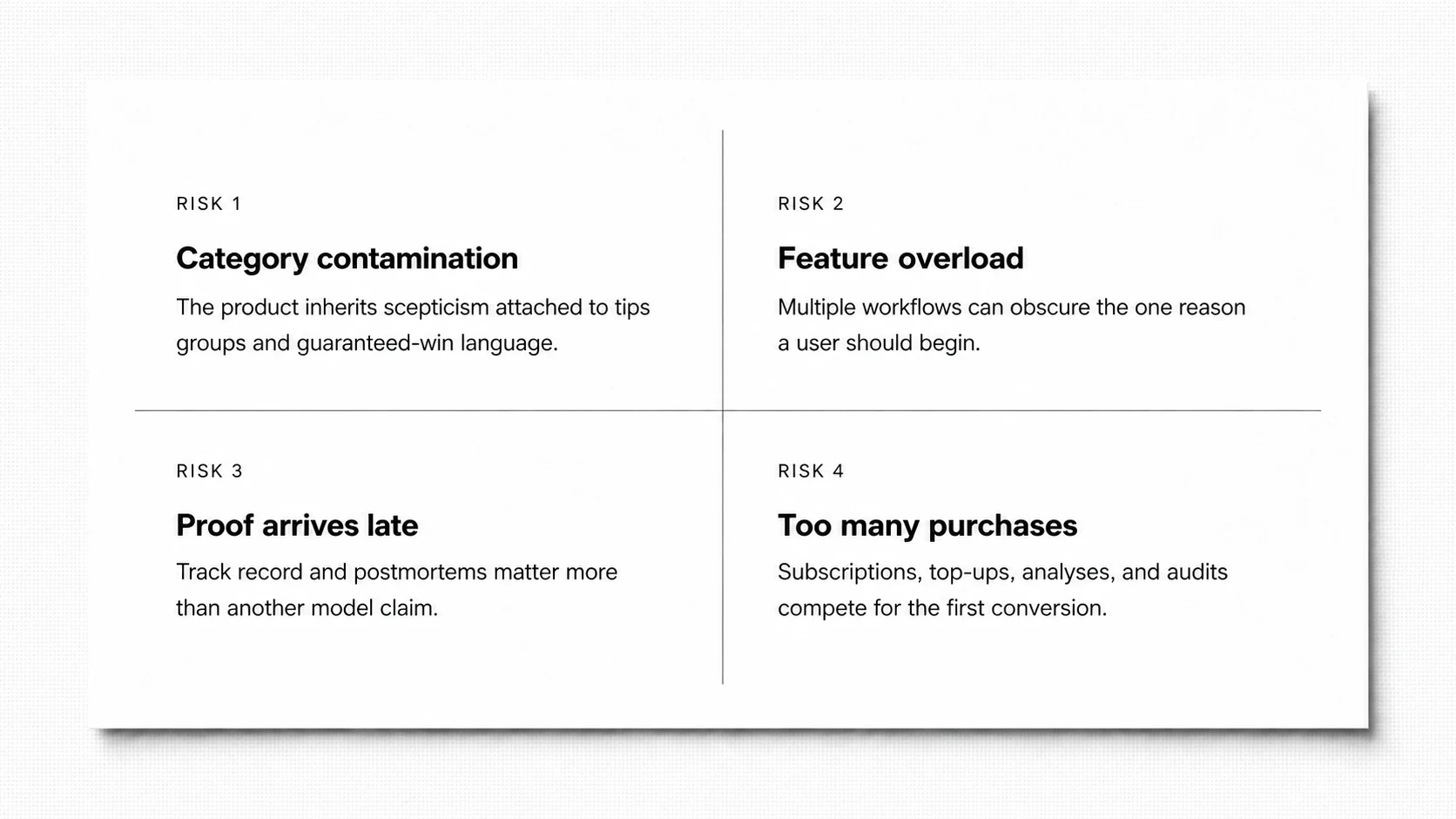 Diagnosis section of the sample review